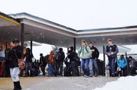 Students during passing period.
