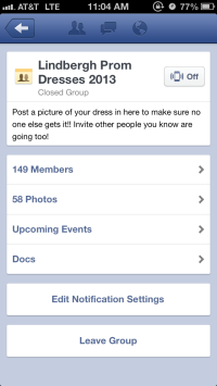This easy-access mobile facebook app is a great way to upload a pic of your dress to make sure no one else buys it.