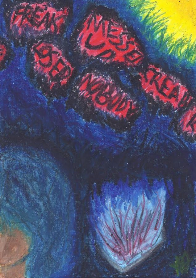 Art by AJ Dickerson (10). Dickerson is one of Pilot’s Artists in Residence and describes her process as letting the art take over her and then opening her eyes when she’s finished.