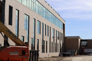 Picture of a portion of the new building.