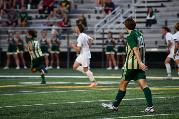 Senior forward Kellen Douglas gets in position to get the ball in order to give his team the opportunity to score and give Lindbergh the lead. 