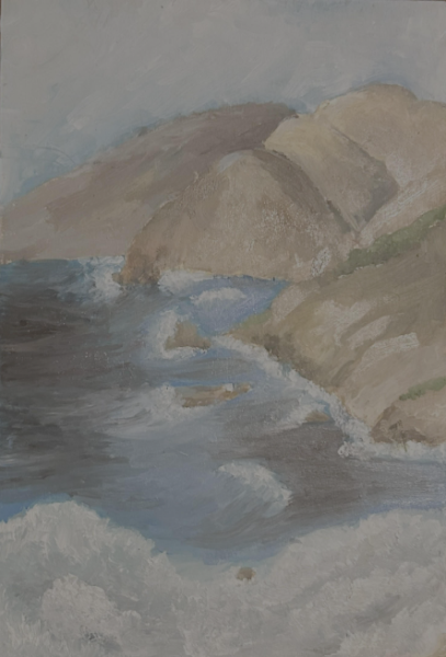 9th grade winner Lucy Aschinger's painting.