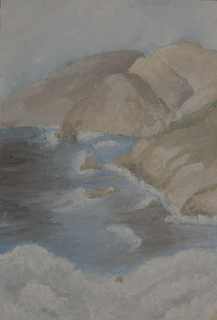9th grade winner Lucy Aschinger's painting.